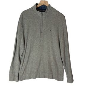 Vineyard Vines gray half zip pullover size large